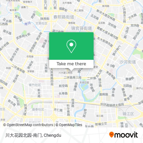 川大花园北园-南门 map