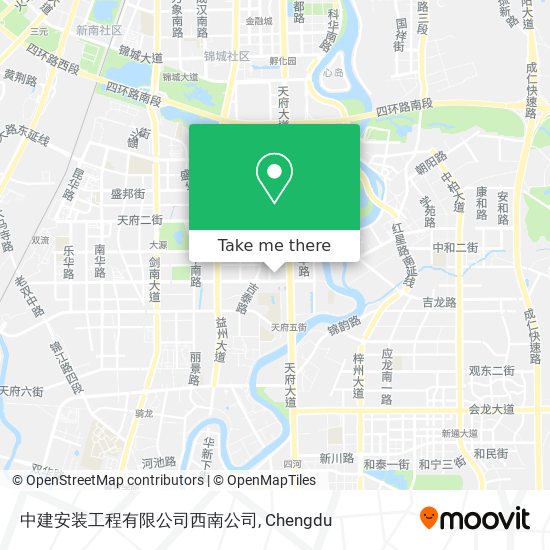 中建安装工程有限公司西南公司 map