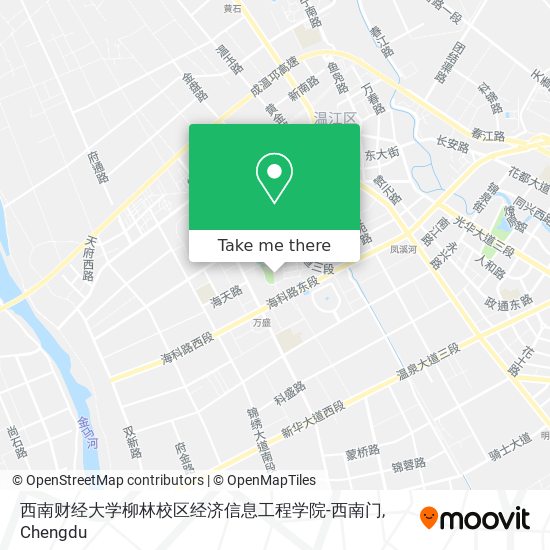 西南财经大学柳林校区经济信息工程学院-西南门 map