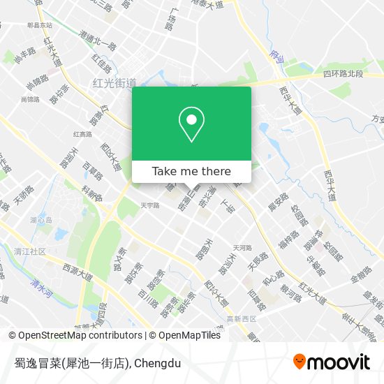蜀逸冒菜(犀池一街店) map