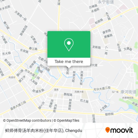 鲜师傅骨汤羊肉米粉(佳年华店) map