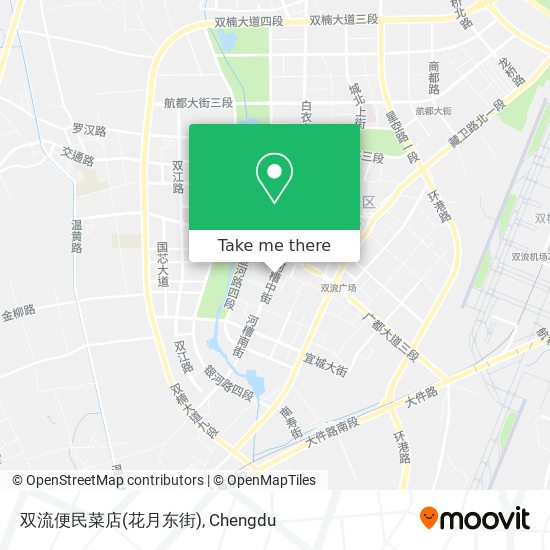 双流便民菜店(花月东街) map