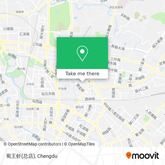 蜀王虾(总店) map