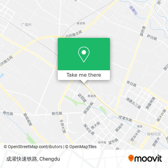 成灌快速铁路 map