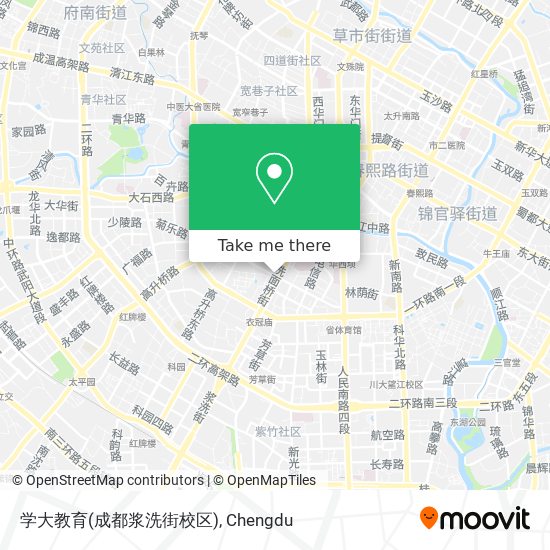 学大教育(成都浆洗街校区) map