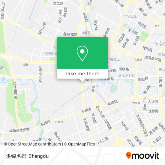 洪锦名都 map