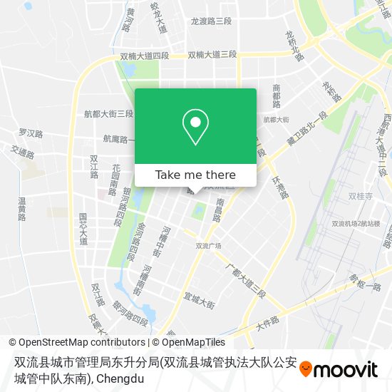 双流县城市管理局东升分局(双流县城管执法大队公安城管中队东南) map