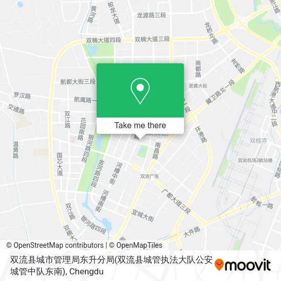 双流县城市管理局东升分局(双流县城管执法大队公安城管中队东南) map