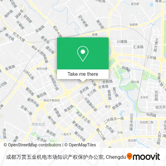 成都万贯五金机电市场知识产权保护办公室 map