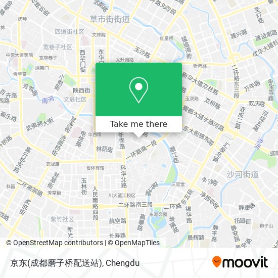 京东(成都磨子桥配送站) map