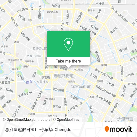 总府皇冠假日酒店-停车场 map
