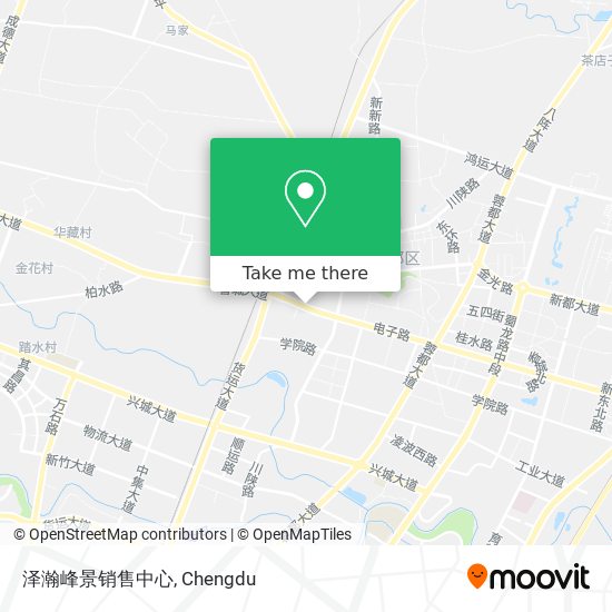 泽瀚峰景销售中心 map