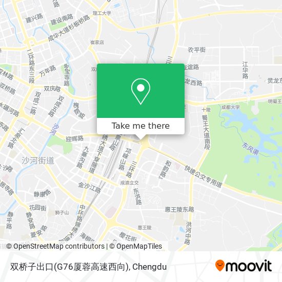 双桥子出口(G76厦蓉高速西向) map