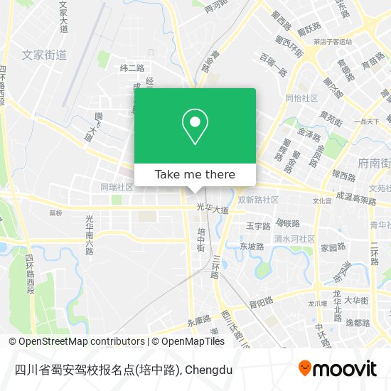 四川省蜀安驾校报名点(培中路) map