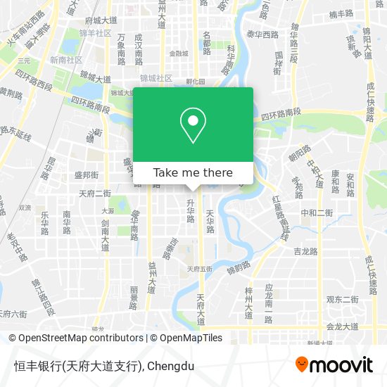 恒丰银行(天府大道支行) map
