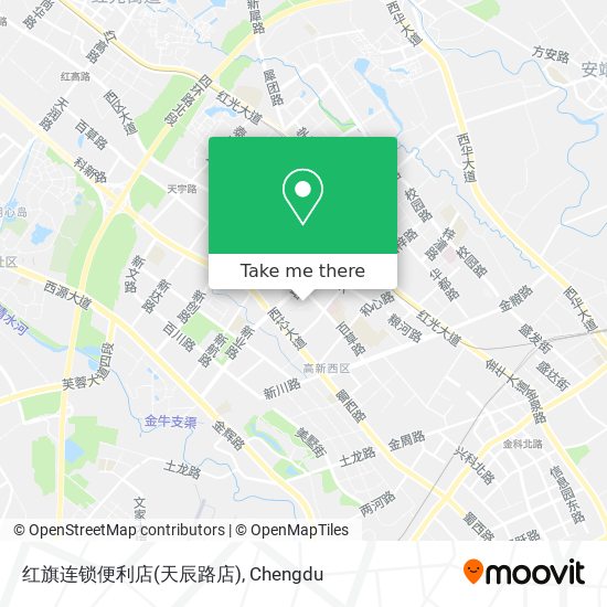 红旗连锁便利店(天辰路店) map