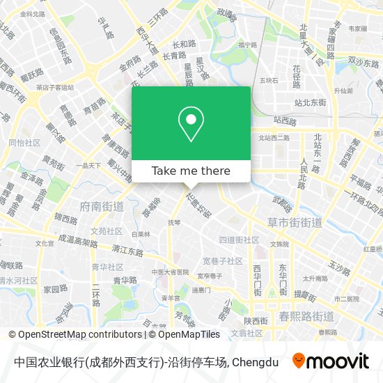 中国农业银行(成都外西支行)-沿街停车场 map
