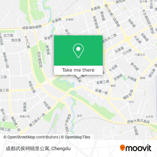 成都武侯祠锦里公寓 map