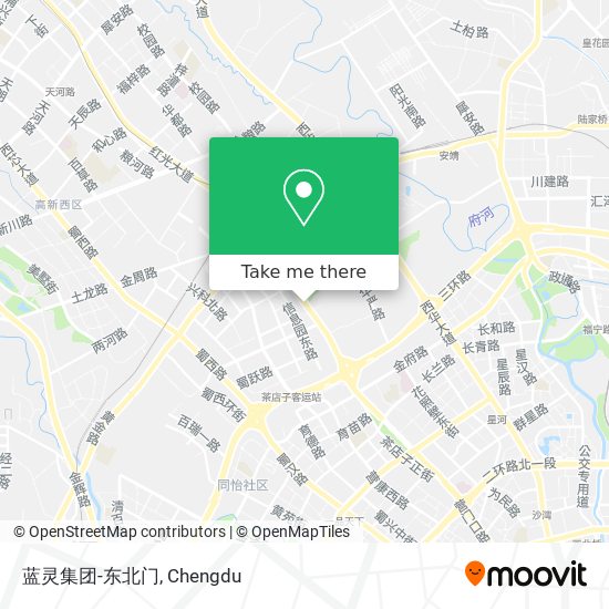 蓝灵集团-东北门 map