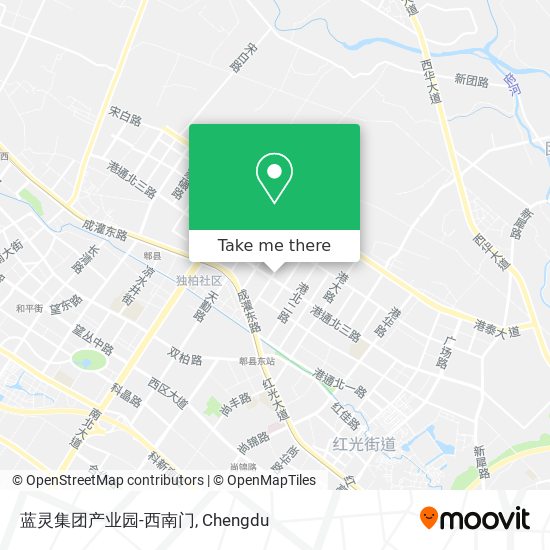 蓝灵集团产业园-西南门 map