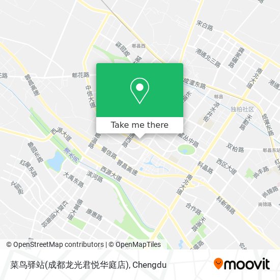 菜鸟驿站(成都龙光君悦华庭店) map