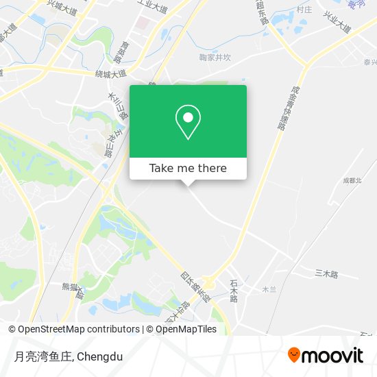月亮湾鱼庄 map