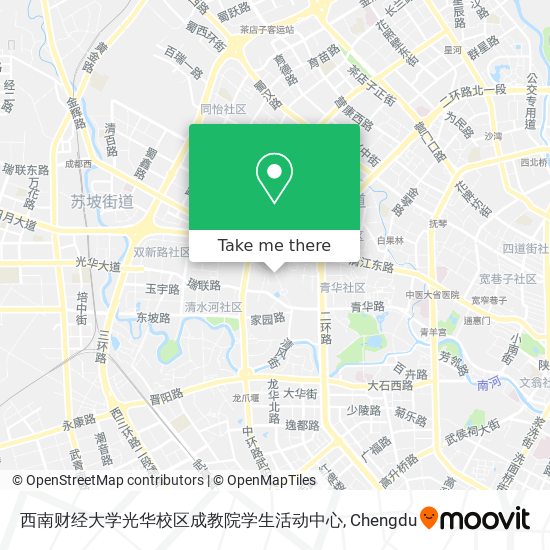 西南财经大学光华校区成教院学生活动中心 map