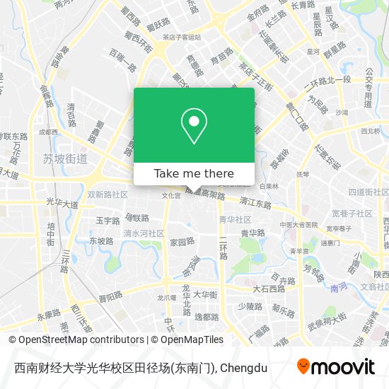 西南财经大学光华校区田径场(东南门) map