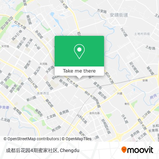 成都后花园4期蜜家社区 map