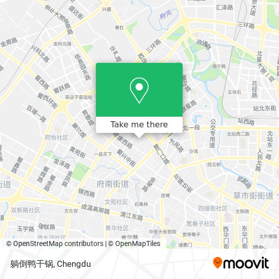 躺倒鸭干锅 map