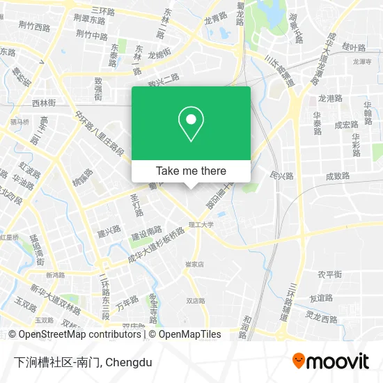 下涧槽社区-南门 map