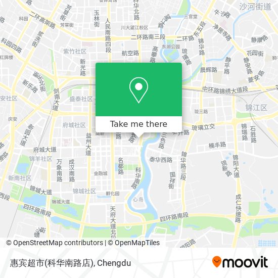 惠宾超市(科华南路店) map