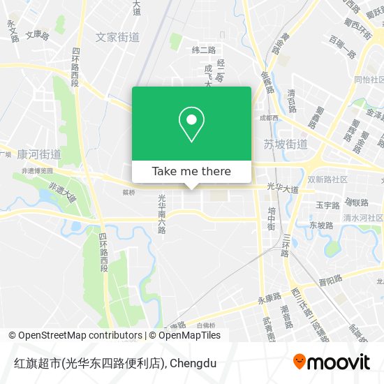 红旗超市(光华东四路便利店) map