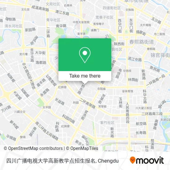四川广播电视大学高新教学点招生报名 map