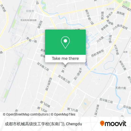 成都市机械高级技工学校(东南门) map