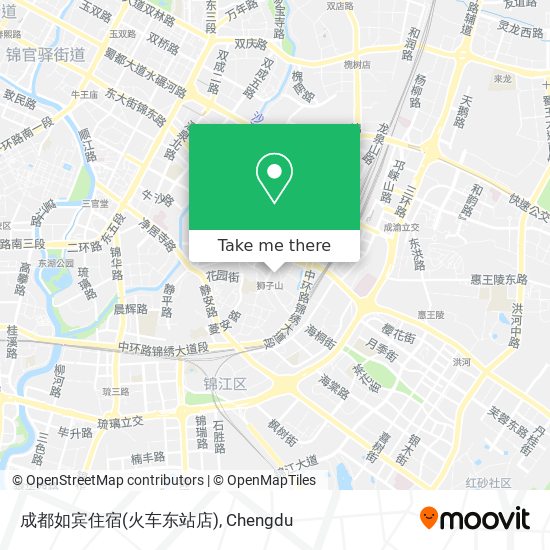 成都如宾住宿(火车东站店) map