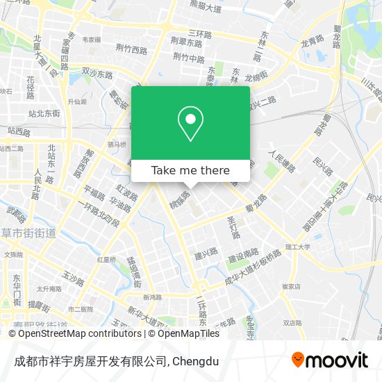 成都市祥宇房屋开发有限公司 map