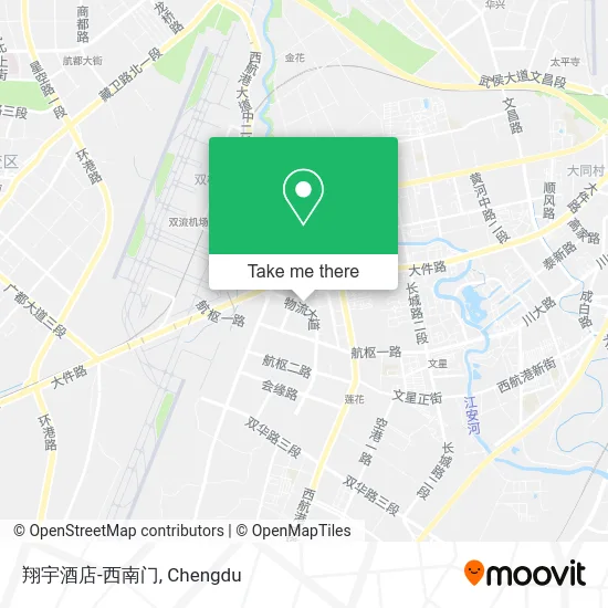 翔宇酒店-西南门 map
