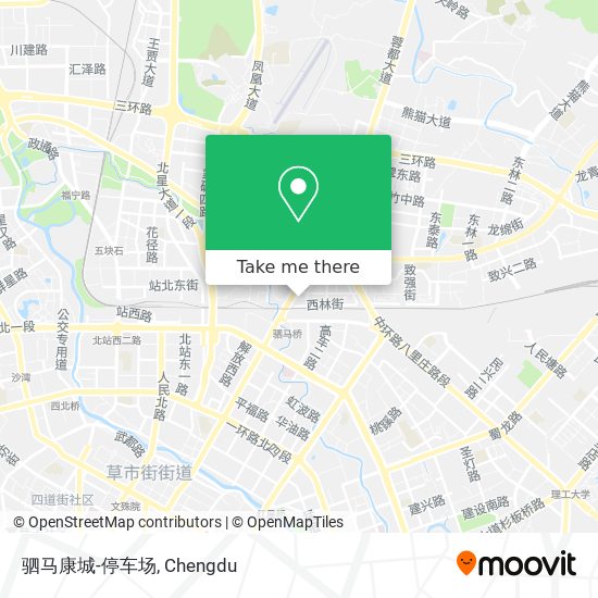 驷马康城-停车场 map