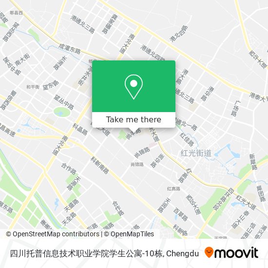 四川托普信息技术职业学院学生公寓-10栋 map