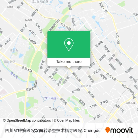 四川省肿瘤医院双向转诊暨技术指导医院 map