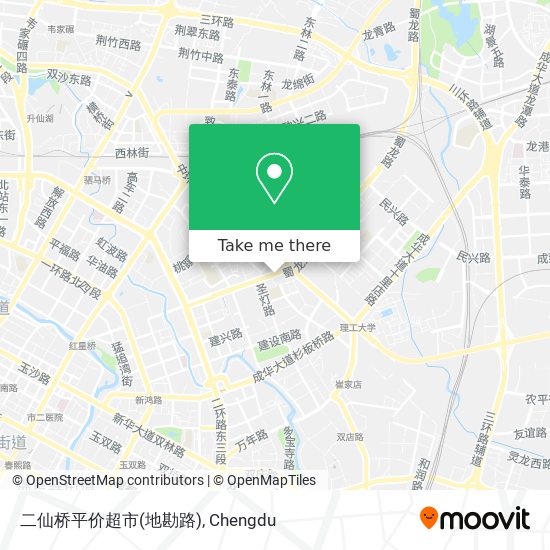 二仙桥平价超市(地勘路) map
