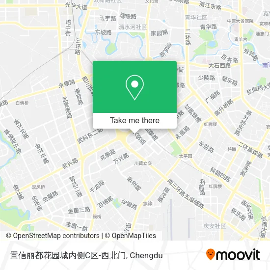 置信丽都花园城内侧C区-西北门 map