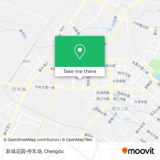 新城花园-停车场 map
