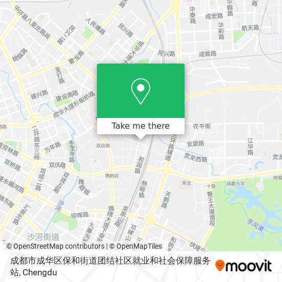 成都市成华区保和街道团结社区就业和社会保障服务站 map