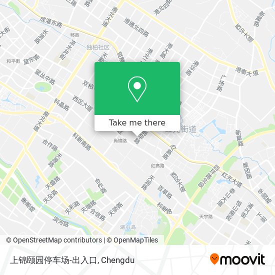 上锦颐园停车场-出入口 map