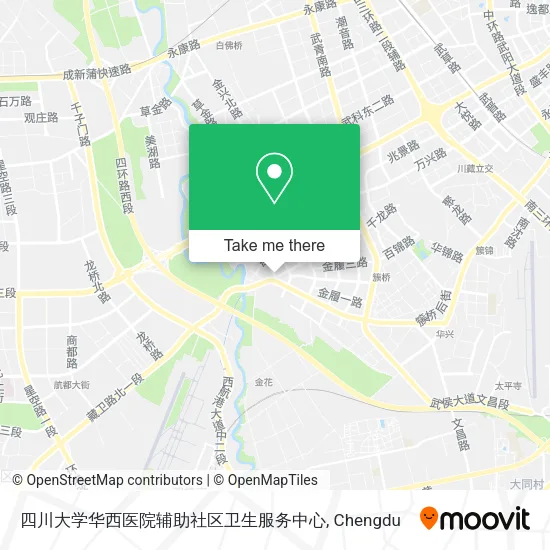 四川大学华西医院辅助社区卫生服务中心 map