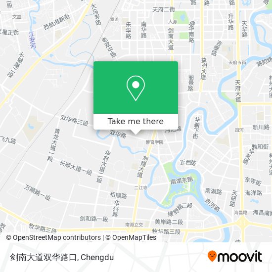 剑南大道双华路口 map