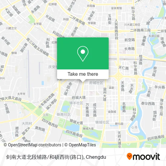 剑南大道北段辅路/和硕西街(路口) map
