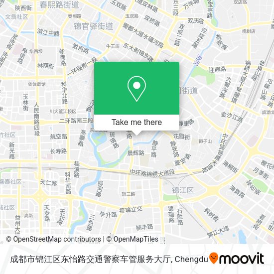 成都市锦江区东怡路交通警察车管服务大厅 map